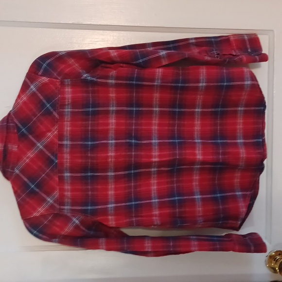 Flannel shirt Check & Stripe junior size medium - Picture 4 of 4